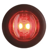 Optronics MCL11CRKB LED Marker - Clear Lens, Red, 3/4" Sealed