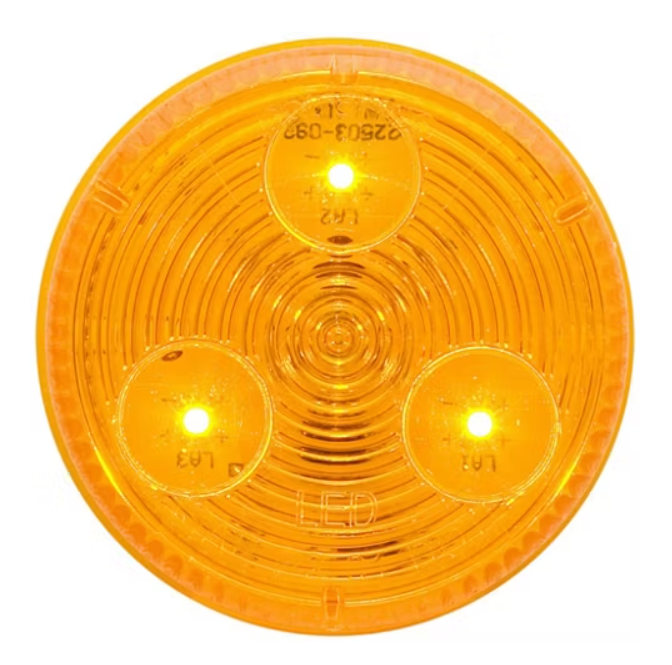 Optronics MCL55AB LED Marker Light - 2" Round, 3-Diode Amber