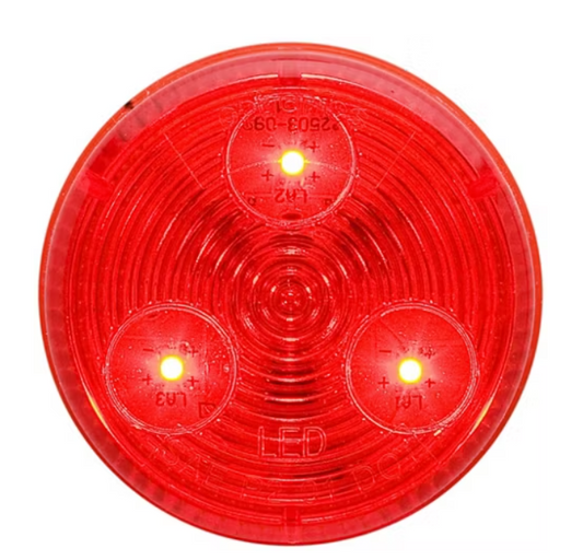Optronics MCL-55RB 2" Round Red LED Clearance/Marker Light