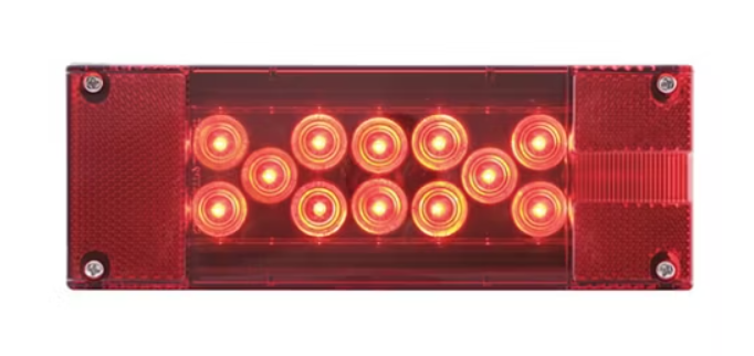 Optronics STL-16RB LED STT Light - 8" Red, Right Side