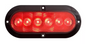 Optronics STL73RB FleetCount LED STT Light - 6" Red Oval