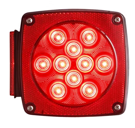 Optronics LED stop turn tail light 4.75 square driver side STL-9RB front view