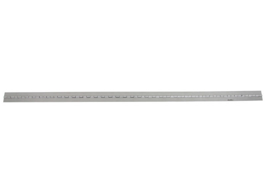 Polar Hardware Steel Piano Hinge - 3" Wide x 72" - 1/4" Pin (H300) front view