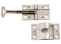 Polar Hardware Stainless Steel Door Holder - 4" Hook (PLR9-SS) front view