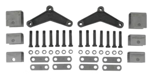 Trailer Parts Pro Tandem Axle Hanger Kit - 1-3/4" Double Eye