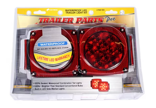 Trailer Parts Pro LT08-100 Complete LED Trailer Light Kit