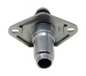 Trailer Parts Pro 6-Way Round Vehicle Socket - Zinc, 40 Amp