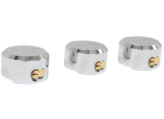 Trimax Hockey Puck Steel Locks - 3-Pack, Keyed Alike (TMX73FR) side view