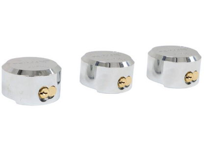 Trimax Hockey Puck Steel Locks - 3-Pack, Keyed Alike (TMX73FR) side view